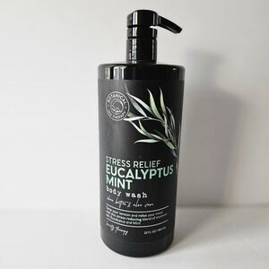 Botanic Spa Therapy STRESS RELIEF Eucalyptus‎ Mint Body Wash - NEW 960ml - Shea
